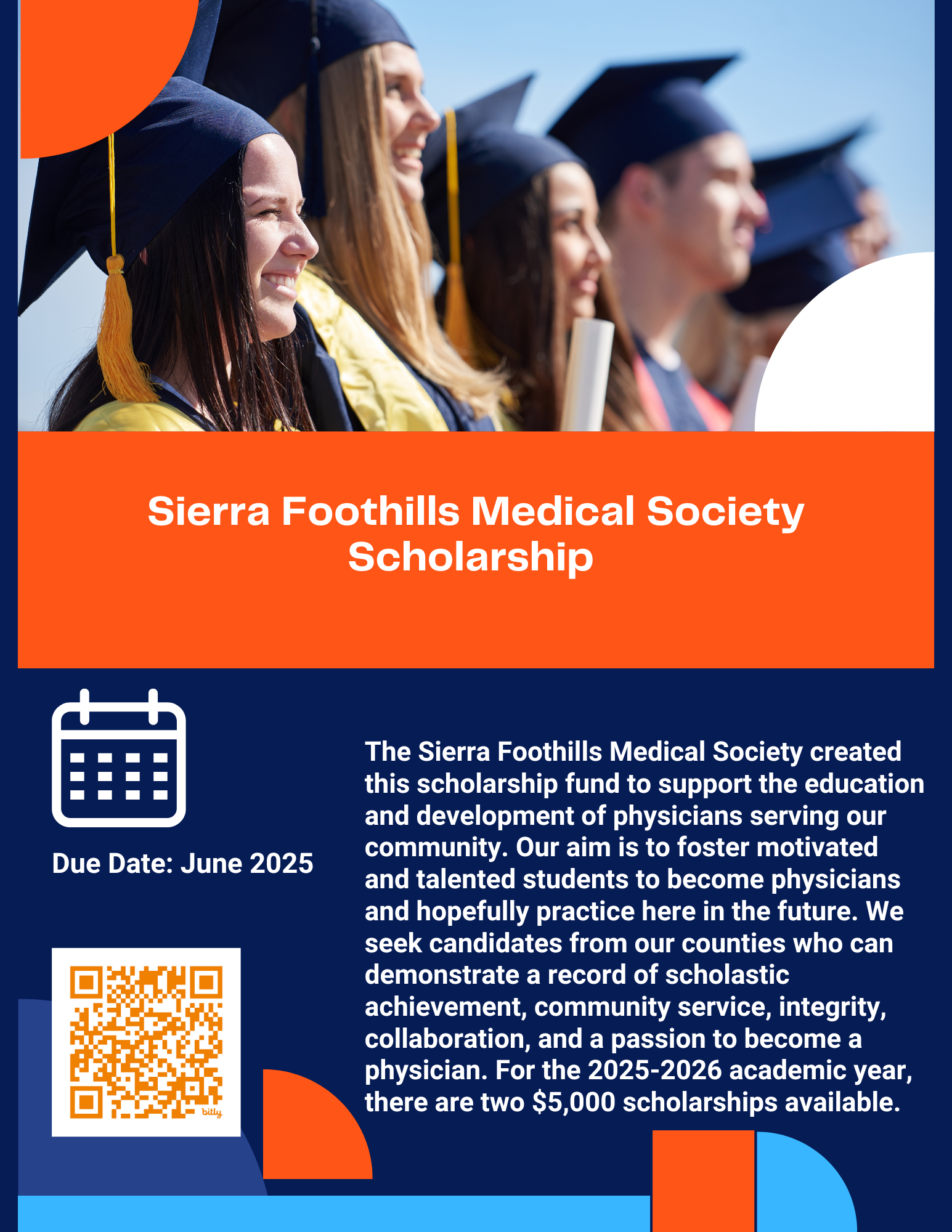 Flyer about PNCMS Scholarship opportunity